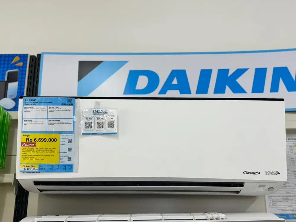 JUAL AC DAIKIN 1PK INVERTER BISA CICILAN