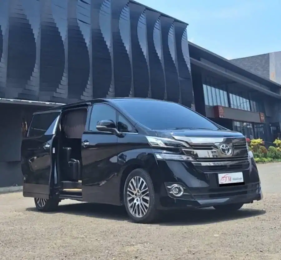 {TDP 18 JT} Toyota Vellfire 2.4 G ATPM 2015 hitam bagus mulus