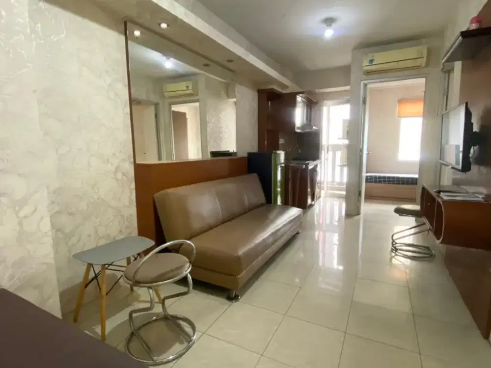 Apartemen green bay pluit tipe 2 Kamar tidur berperabot lengkap siap huni view mall HARGA NEGO!!