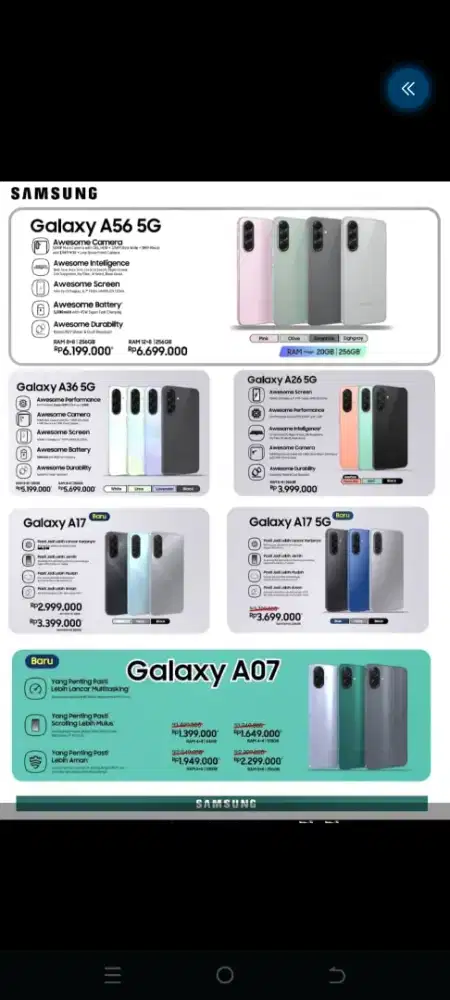 Samsung galaxy ready stok