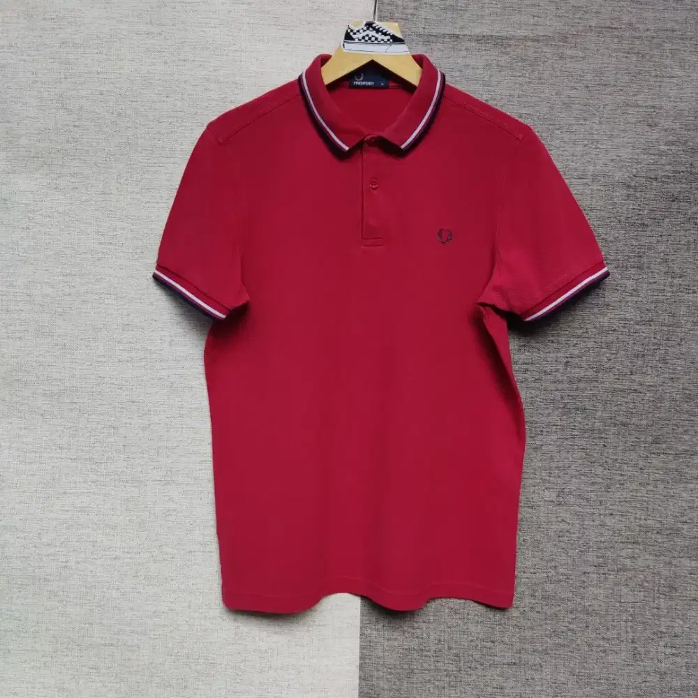 Kaos polo shirt Fred Perry Twin Tipped Colour red Size M