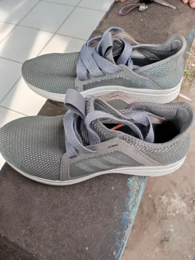 Adidas Womens Edge Lux Bounce Blue Running Shoes Sneakers