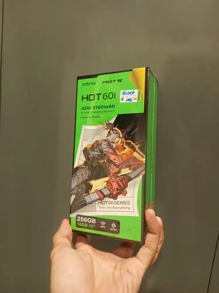 INFINIX HOT 60i 8+8/256 NFC 45W NEW GARANSI RESMI