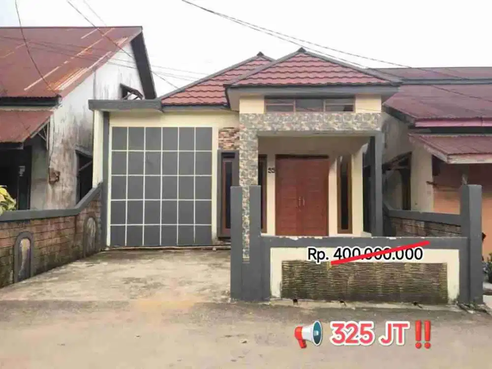 Rumah siap huni minimalis kota Pontianak di Jl. Husein Hamzah Pal 3