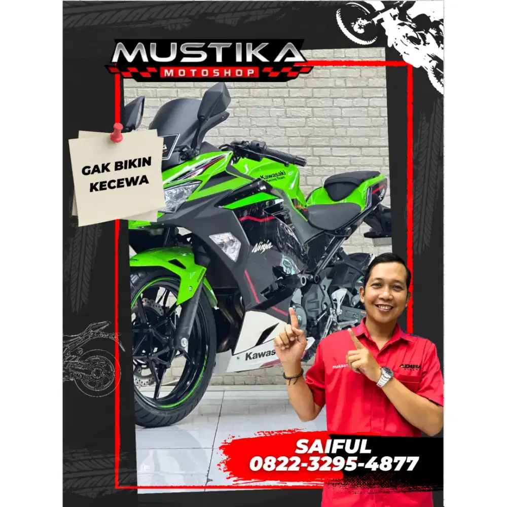 Odo 3rb Simpenan!!Kawasaki Ninja 250 KRT ABS Keyles 2023 Mulus-Mustika