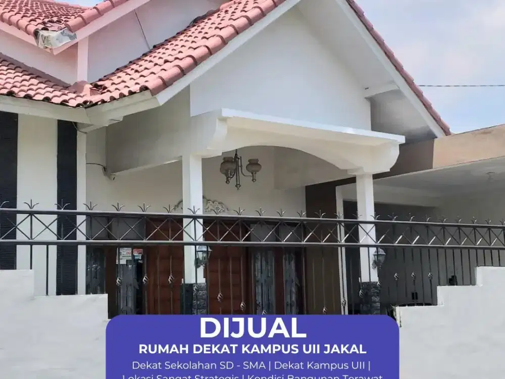 DIJUAL RUMAH LOKASI STRATEGIS SIAP HUNI DEKAT UNIVERSITAS ISLAM INDONESIA YOGYAKARTA