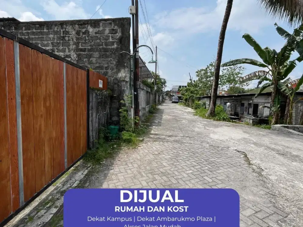 DIJUAL RUMAH DAN KOST HARGA NEGO DI JOGJA DEKAT DENGAN MALL DAN KAMPUS