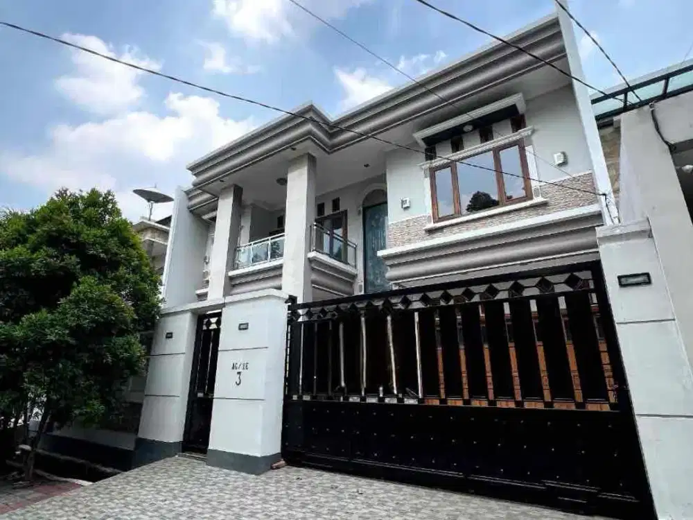 Dijual cepat rumah mewah siap huni 2 lantai di kavling marinir pondok kelapa