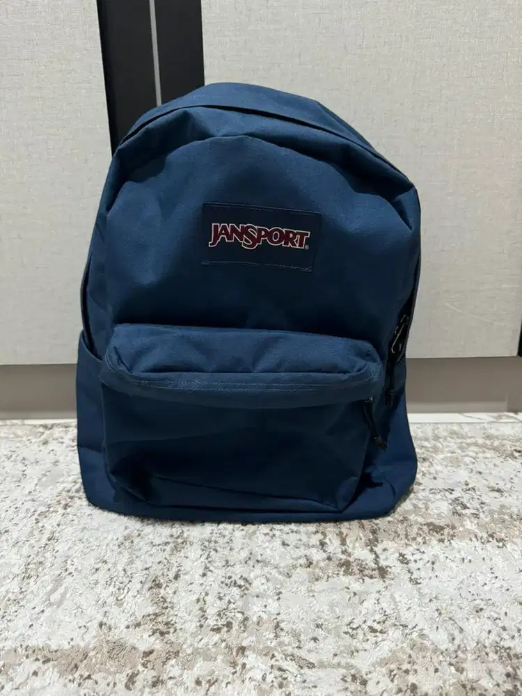 Preloved JanSport Tas Ransel / Backpack / Daypack SuperBreak Navy