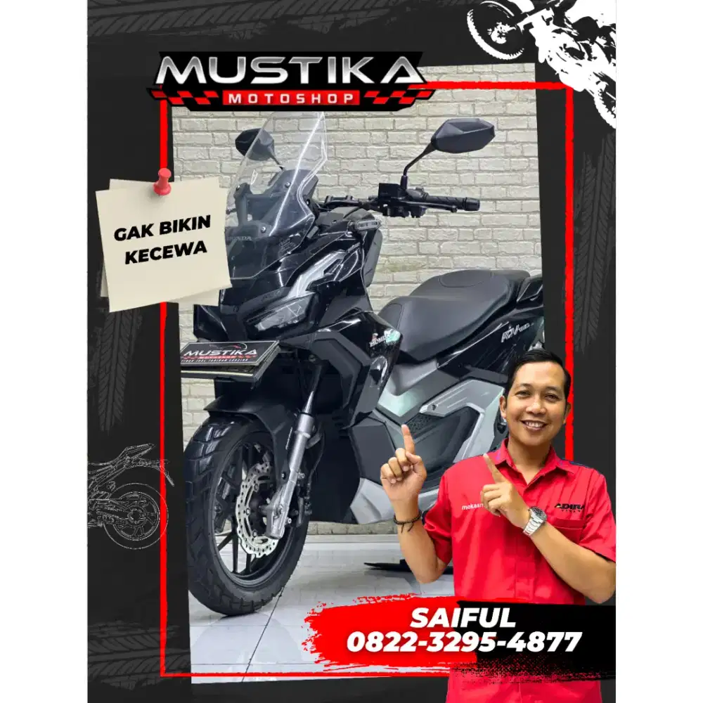 Perfect Condition!!Honda ADV 160cc 2022 Black N Asli mulus-Mustika