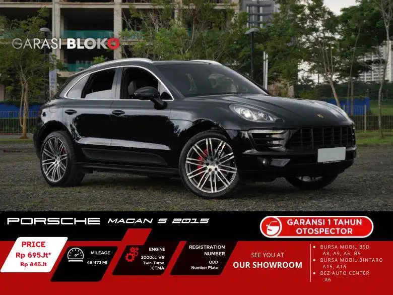 Porsche Macan S 95B 3.0T V6 Twin-Turbo 2015