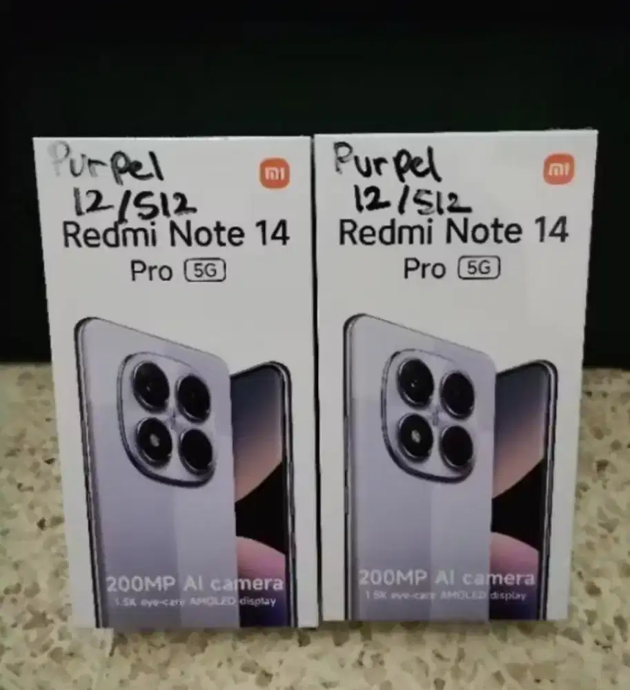 Murah new Xiaomi Redmi Note 14 pro 5G 12/512 grs resmi, bs TT