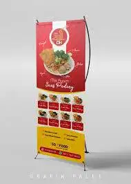 X BANNER & SPANDUK BACKDROP & STICKER NO 1 TERCEPAT DESAINNYA