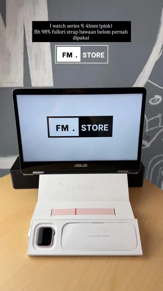 I watch series 9, 41mm pink. Ex Ibox full original