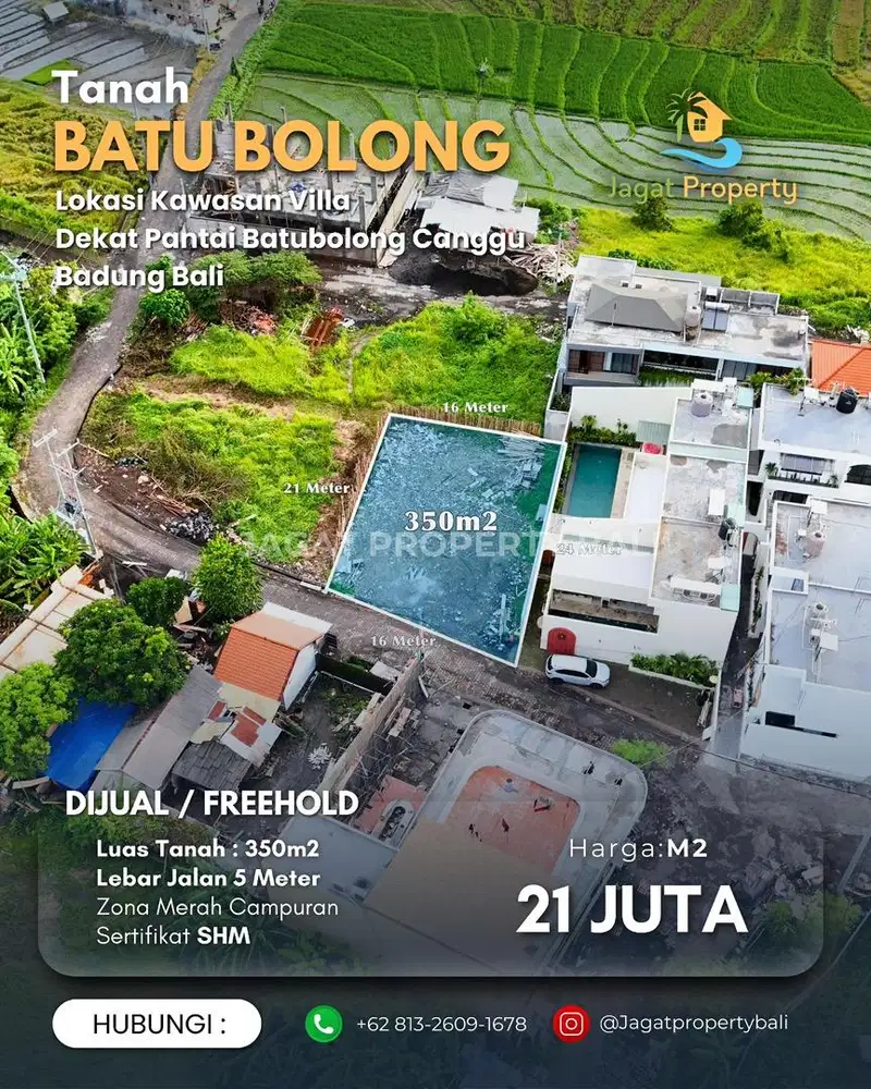 Dijual Tanah Berlokasi Canggu Badung Bali