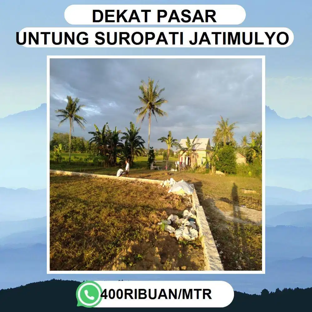 TANAH STRATEGIS FAJAR BARU DEKAT PASAR UNTUNG