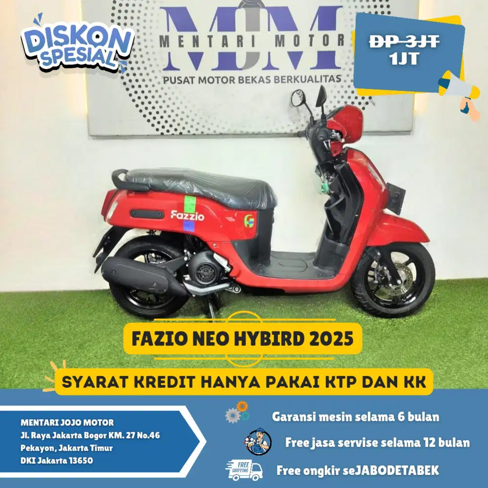 FAZIO NEO HYBIRD 2025 LIKE A NEW KUNCI LENGKAP! MENTARI JOJO MOTOR