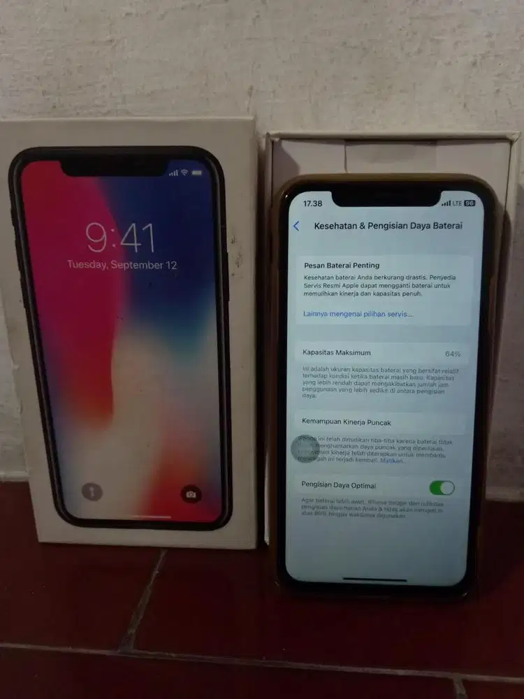 Iphone x 64Gb Ex Interr All operatorr fullset