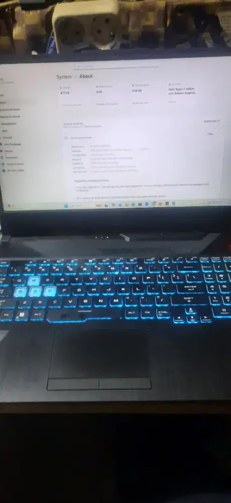 Asus Tuf Ryzen 5 4600H Radeon Grapich 3.0