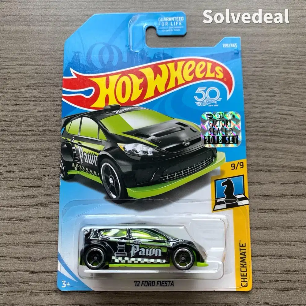 Hot Wheels 12 Ford Fiesta Factory Sealed 2018 Hitam – Baru