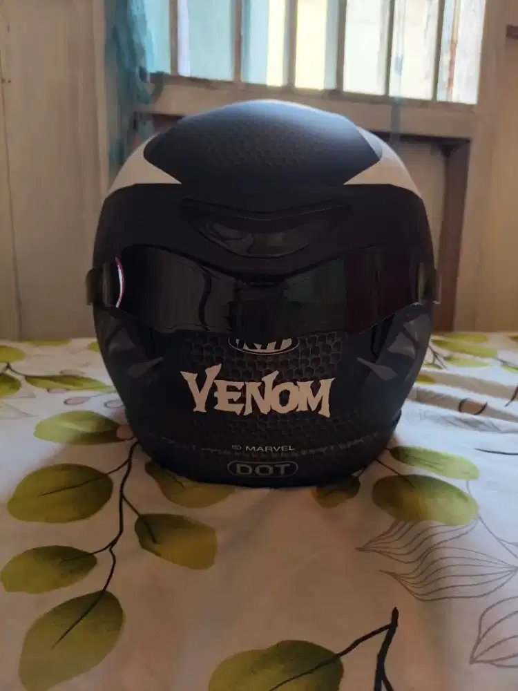 Helm KYT Full Face Rider 2 Edisi Venom Double Visor UK :XL