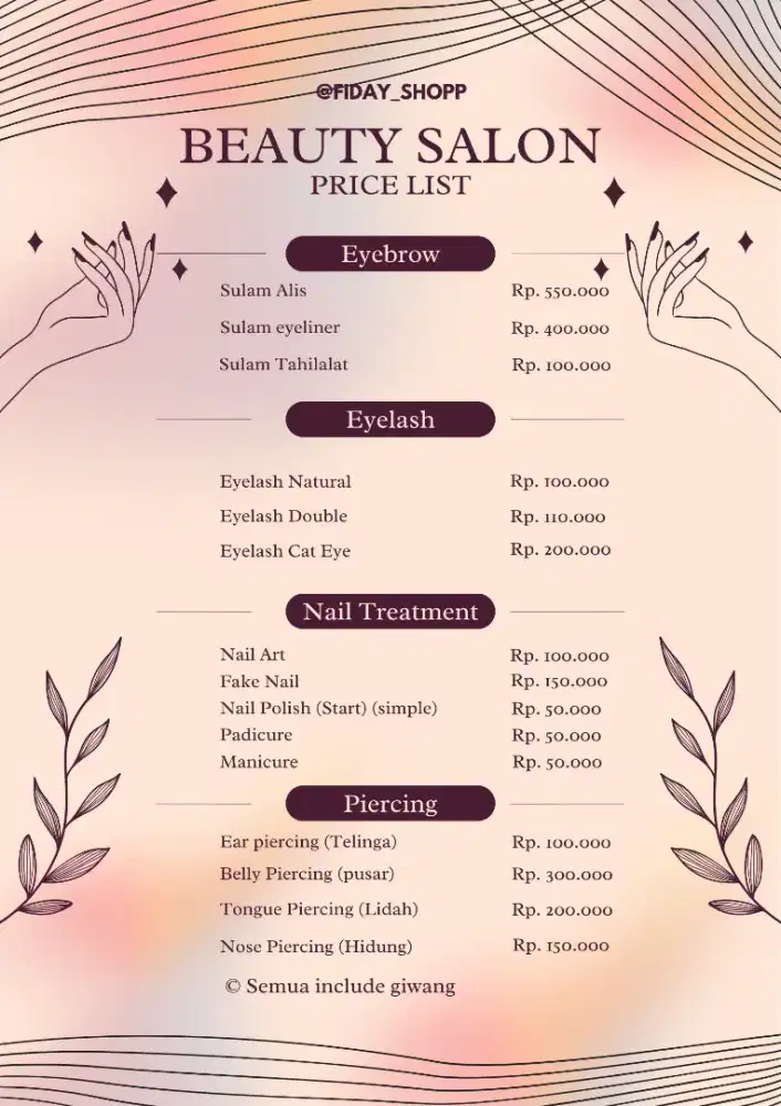 Home service saloon Lavie