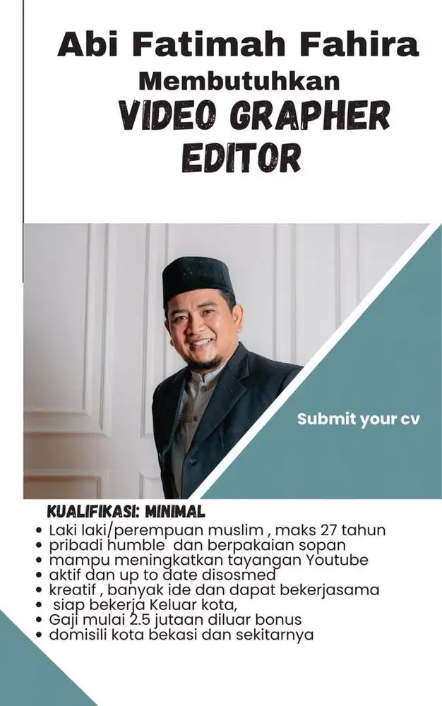 Video grapher sekaligus editor