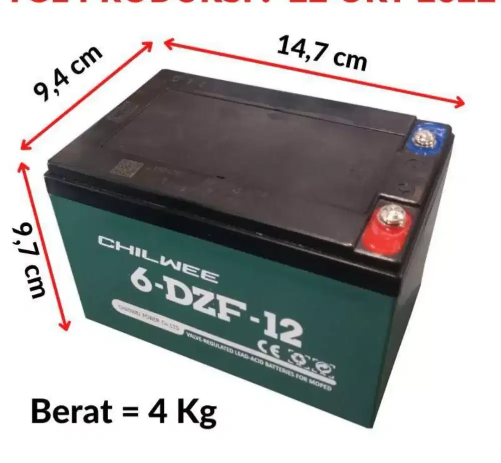 Batrei sepeda listrik bekas bergaransi