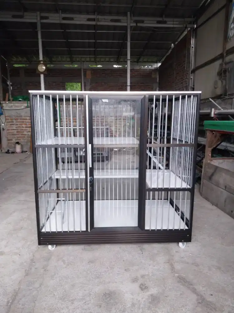 Kandang Kucing aluminium gratis ongkir