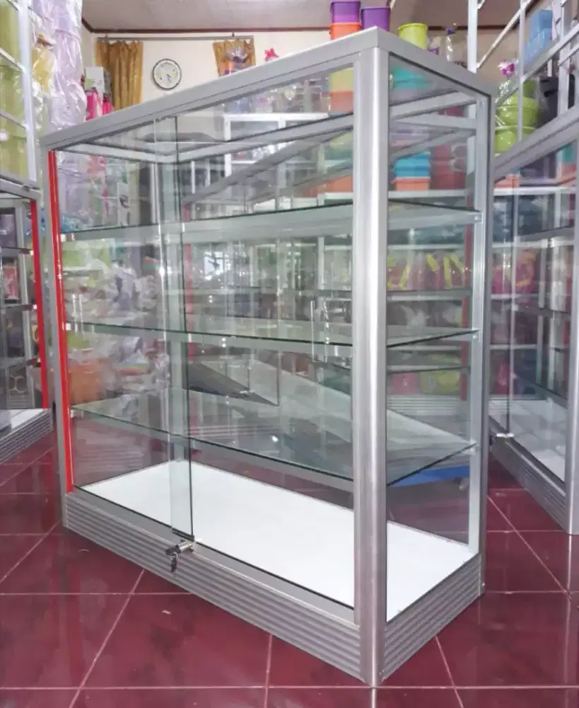 Etalase Panjang 1 Meter || Kaca Full 5mm