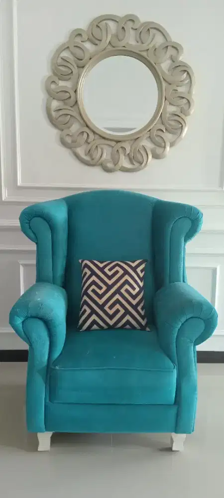 Sofa Wingchair bahan bludru