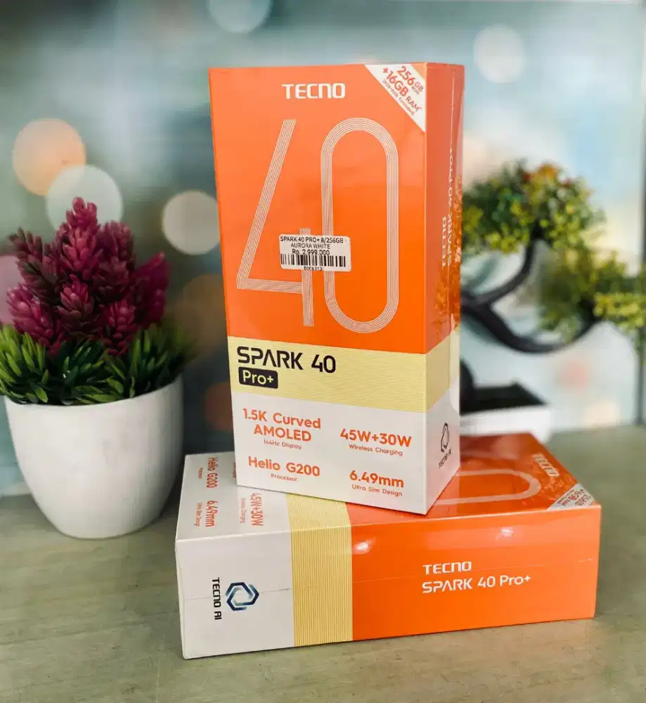 Tecno Spark 40 Pro+ 16gb / 256gb Bergaransi Resmi