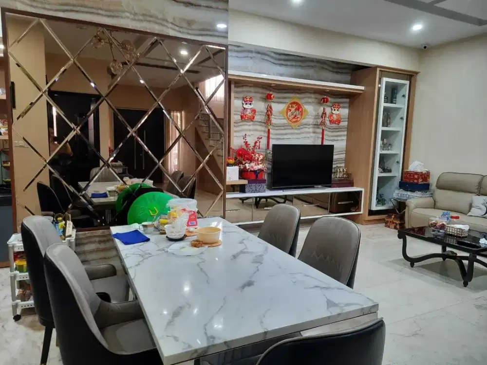 Jual rumah renov golf island PIK furnish murah siap huni siap AJB