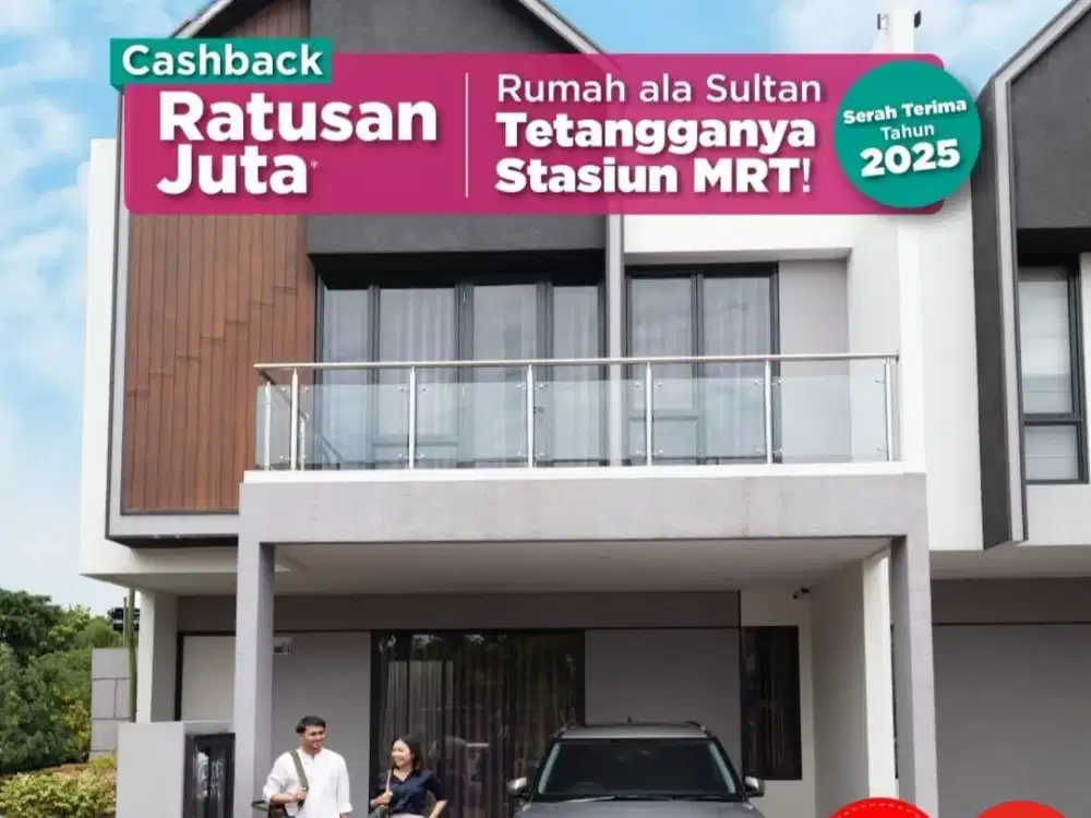 Rumah Rempoa, Dekat Ke MRT Lebak Bulus. UNIT BARU, Dlm Cluster