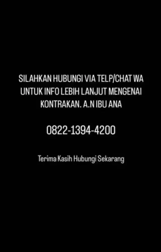 Rumah di Kontrakan Cocok Untuk karyawan / karyawati