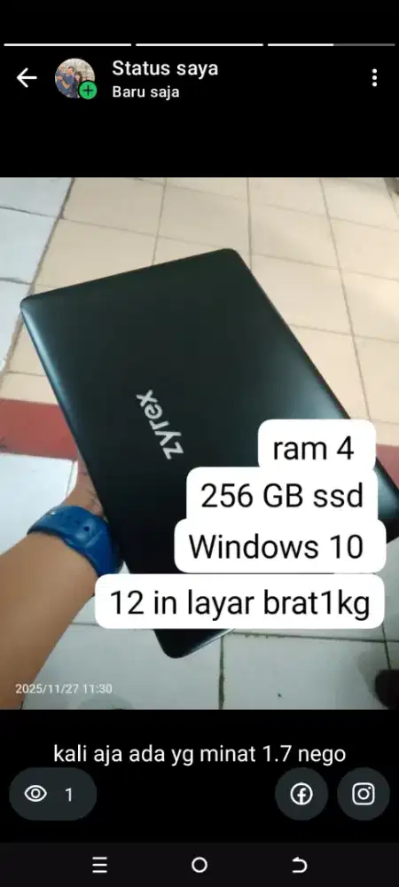 zyrex sky 232 ram 4/256 ssd