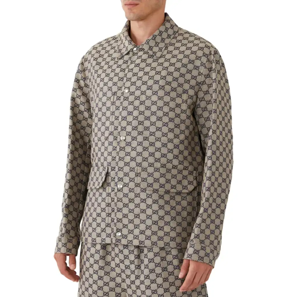 Setelan Pria Linen Blend Jacket and Long pants GUCCI Size L