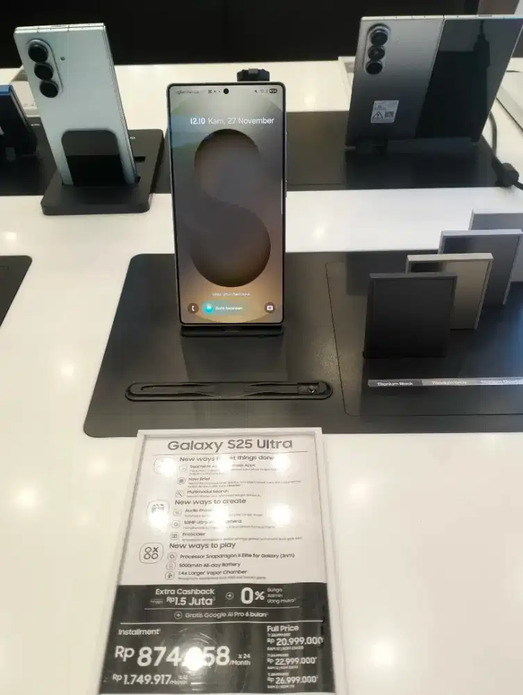 Credit Samsung Galaxy S25 Ultra 12GB 256GB cicilan bunga mulai 0%