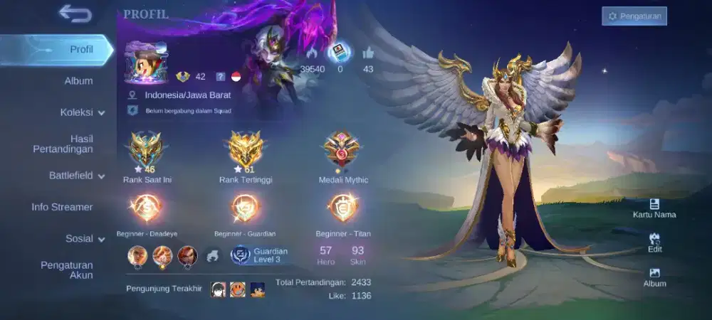 Akun pribadi ml cod dirumah