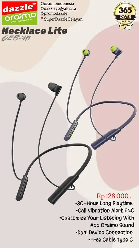 TWS Oraimo Necklace Lite OEB-311