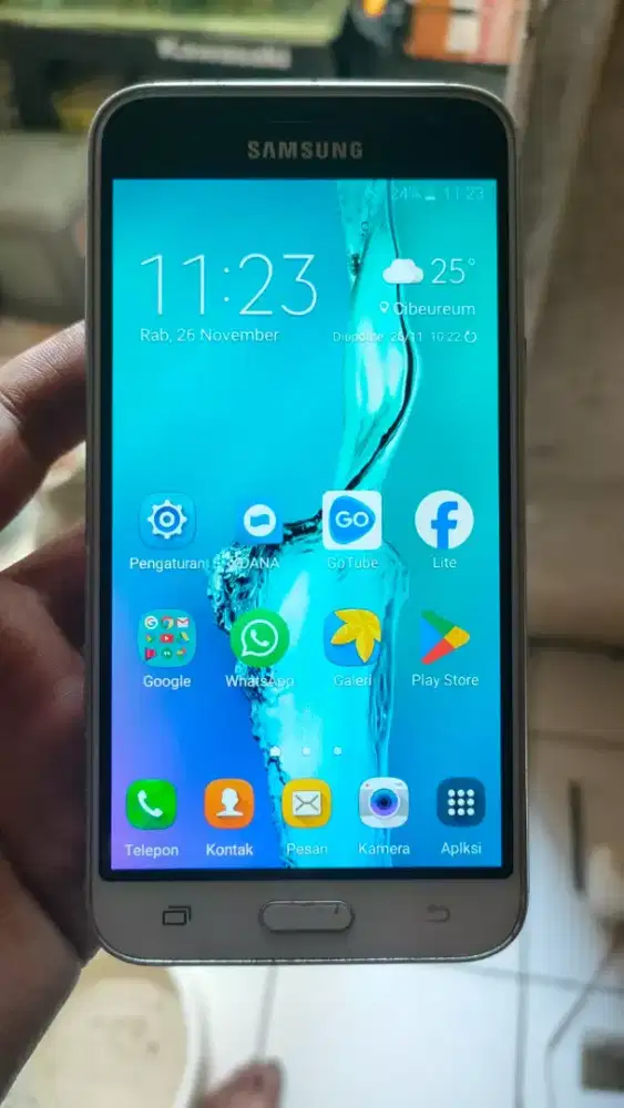 Samsung galaxy J3 4G layar 5 inchi wifi only