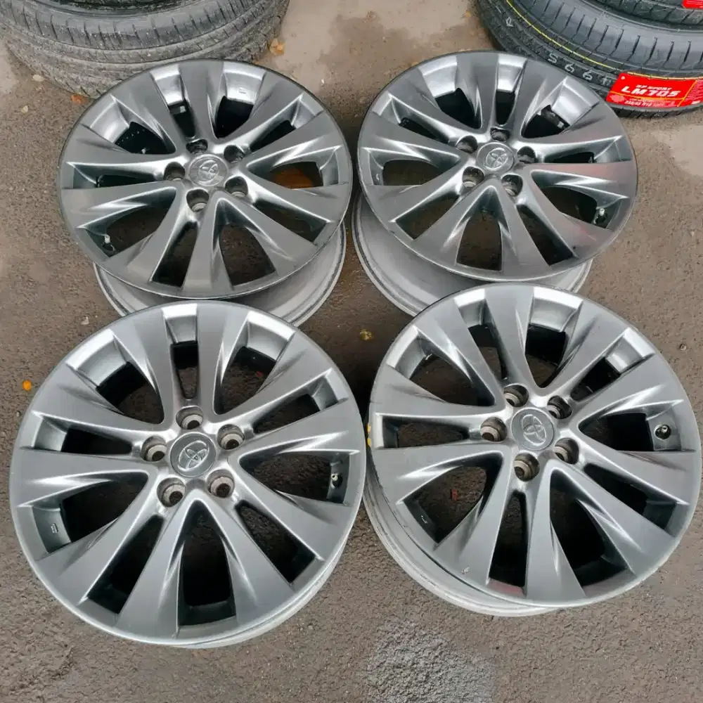 Velg OEM Toyota Alphard ring 18 pcd 5x114,3 asli Toyota