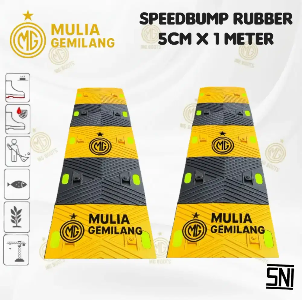 Speedbump karet 1 meter x 5cm MG PRO 6