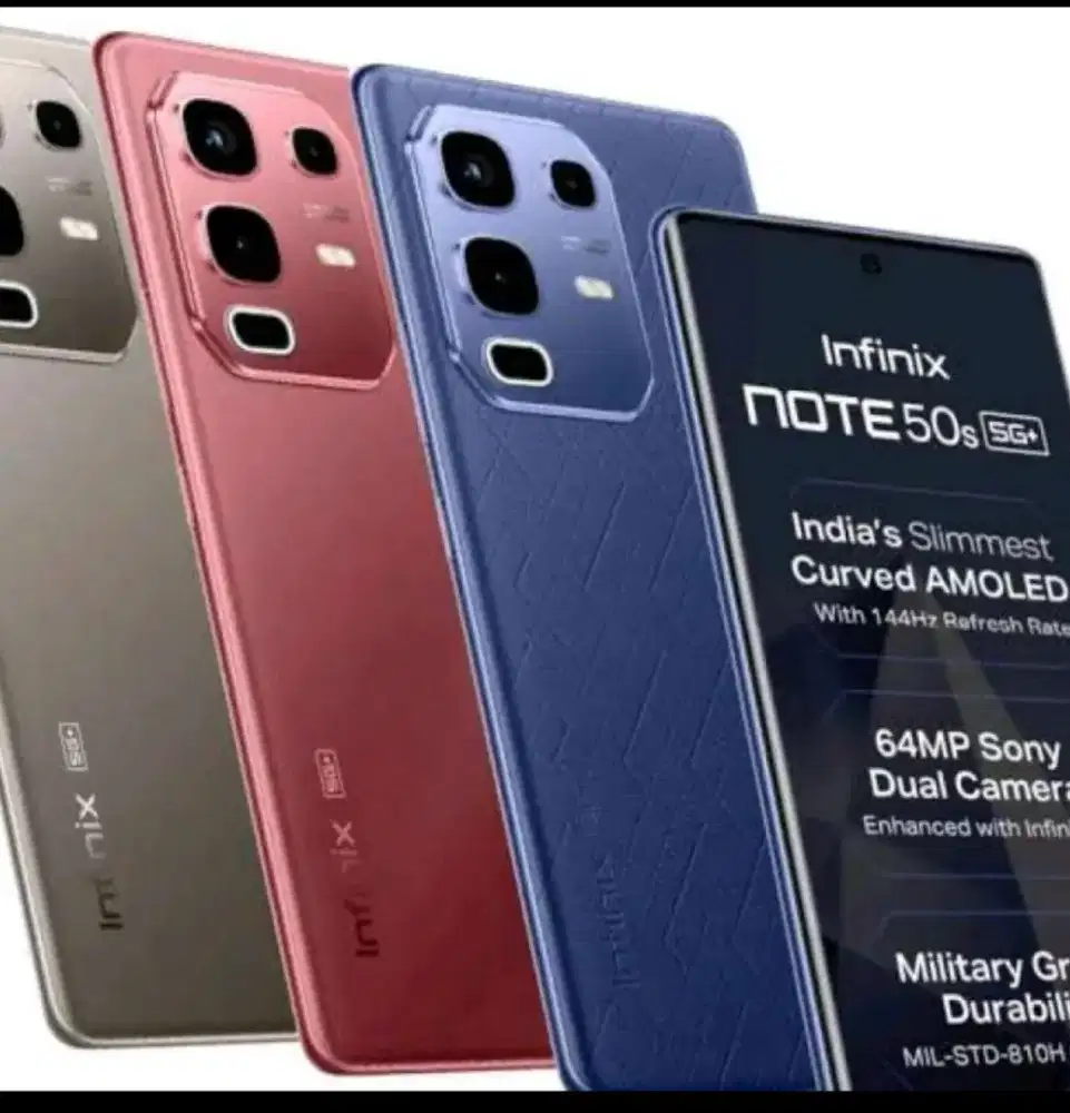 Murah new hp Infinix note 50s 5g 8/256 grs resmi, bs TT