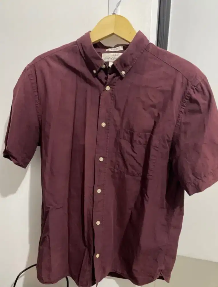 Kemeja H&M Maroon