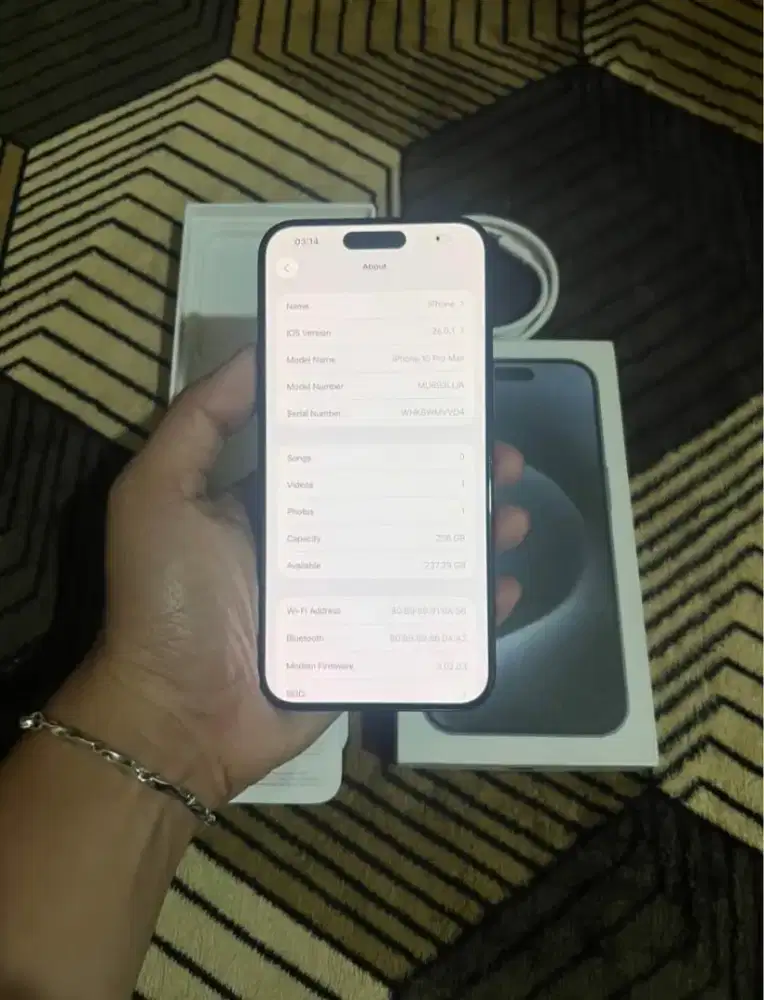 IPHONE 15 PROMAX 256GB ORIGINAL MULUS NOMINUS INTER ALL OPERATOR