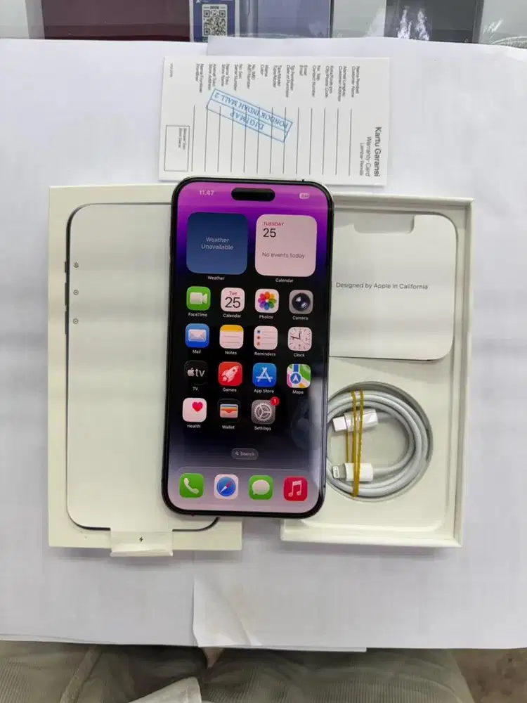 (IBOX) IPHONE 14 PRO MAX 128GB bekas second fulset original resmi