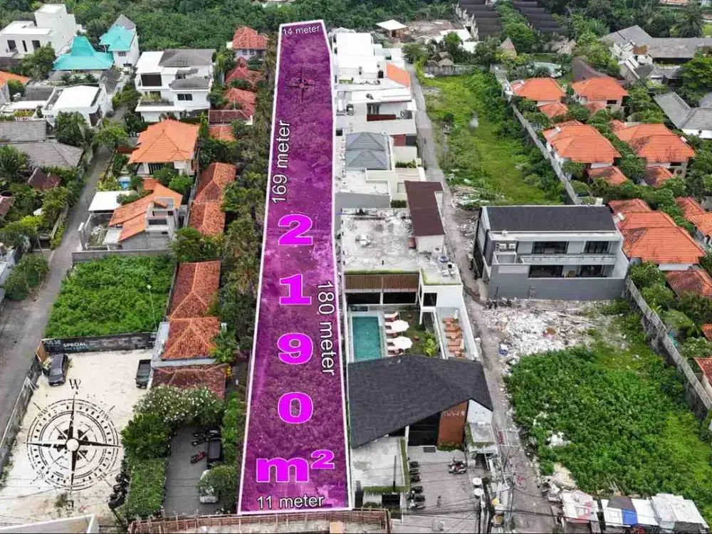 Tanah Komersil Strategis Dekat Pantai Berawa Canggu