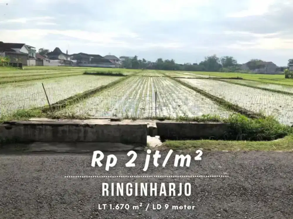 Dijual Tanah Strategis dekat Alun-alun Paseban Bantul