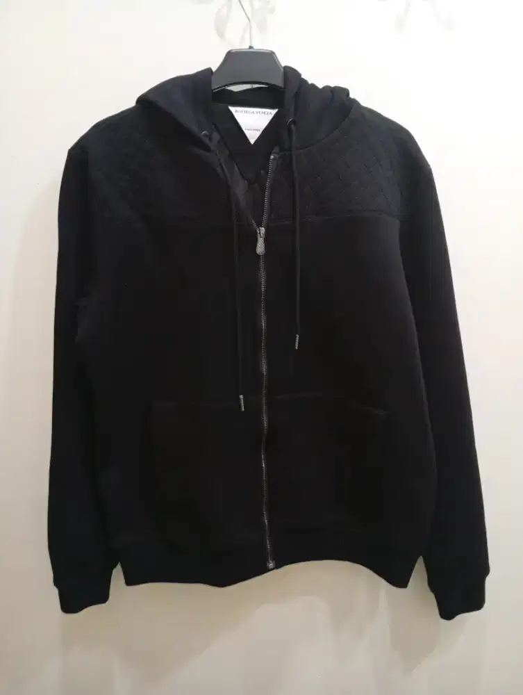 BOTTEGA VENETA ZIPPER HOODIE BLACK